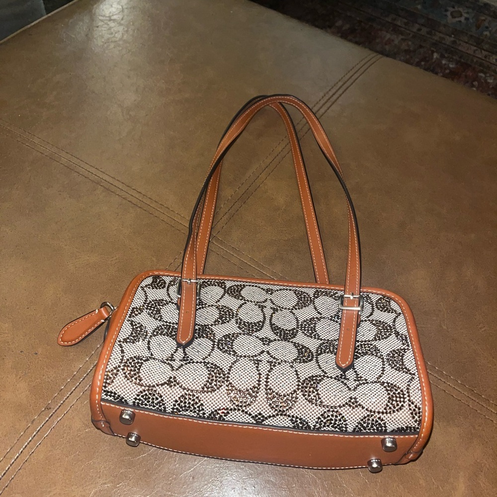 Coach Tan and Brown Shoulder Bag - Picture 4 of 7